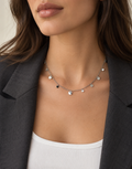 Collier médaillons argent