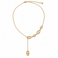 Collier doré en Y à mailles marines