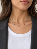 Collier breloque argenté