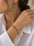 Bracelet pierre verte