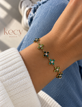 Bracelet trèfle vert