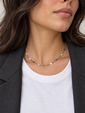 Collier maille mix martelé