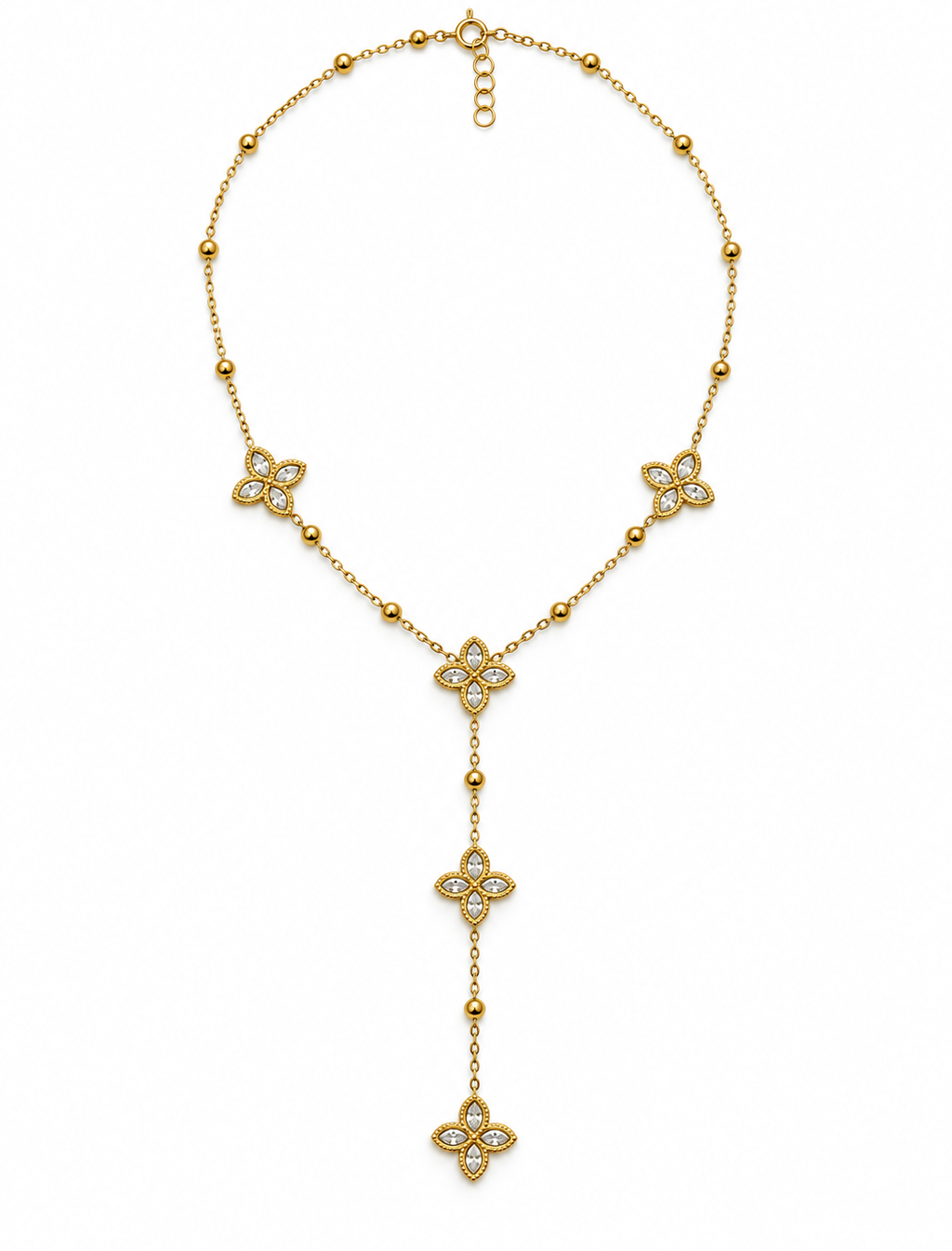 Collier chaîne trèfles