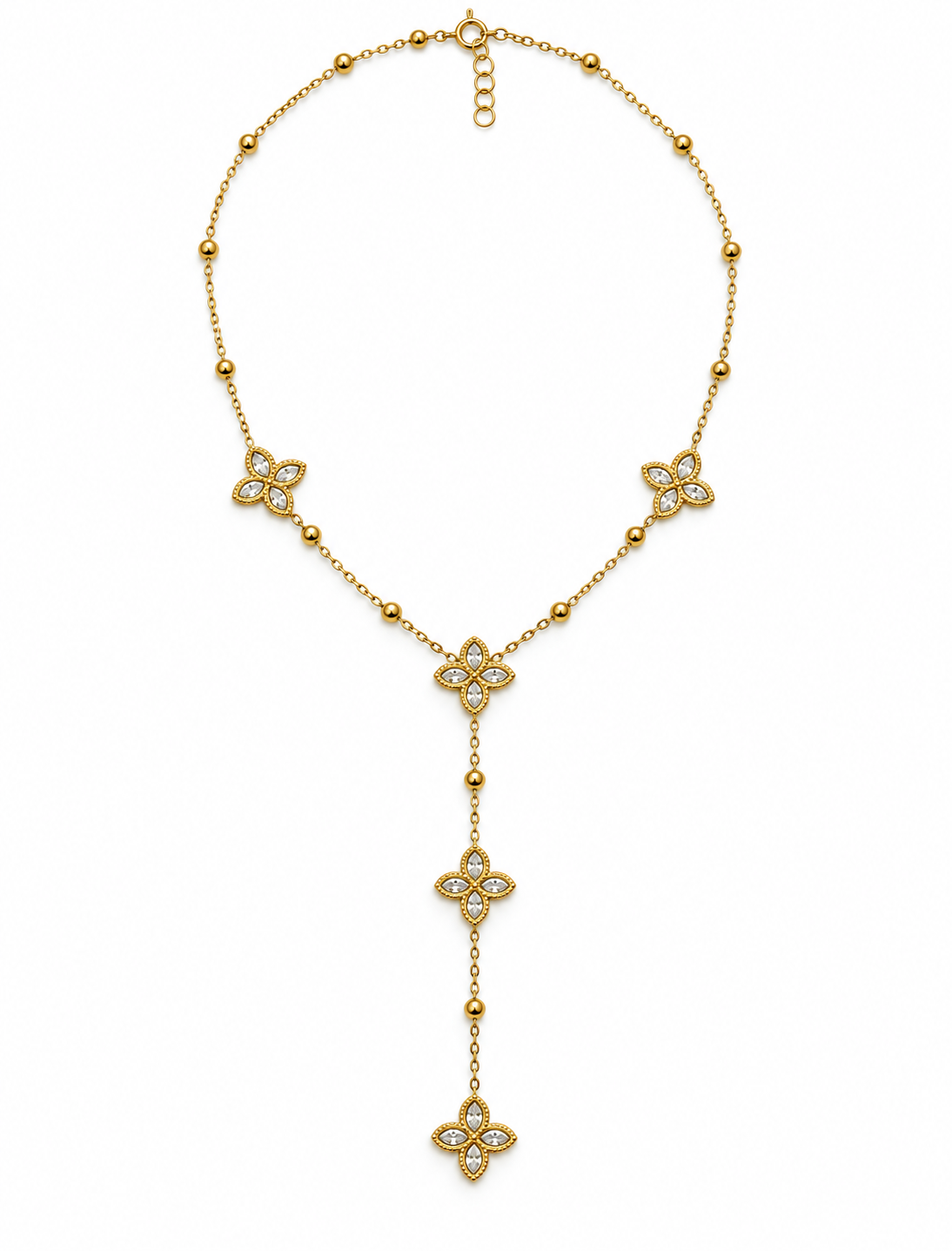 Collier chaîne trèfles